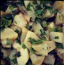 Salade met aardappel